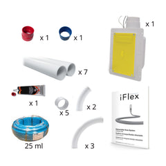 Aspirapolvere centralizzato GDA iFLEX kit per 2 punti presa