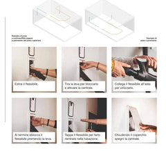 Aspirapolvere centralizzato GDA iFLEX kit per 2 punti presa