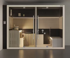 SASHA - Sauna | Hammam Jacuzzi - 302 X 216 X 225 H Cm - con comandi esterni
