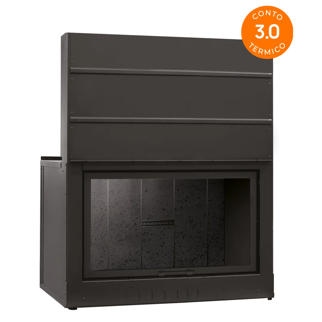 Camino monoblocco ClimaCalor DOMUS 100 F, 5 stelle