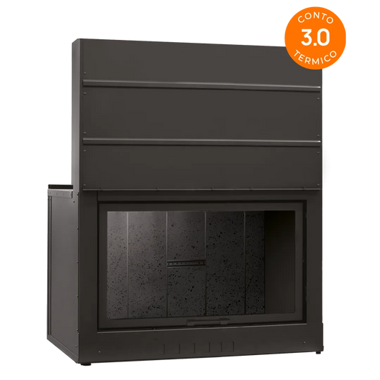 Camino monoblocco ClimaCalor DOMUS 100 F, 5 stelle