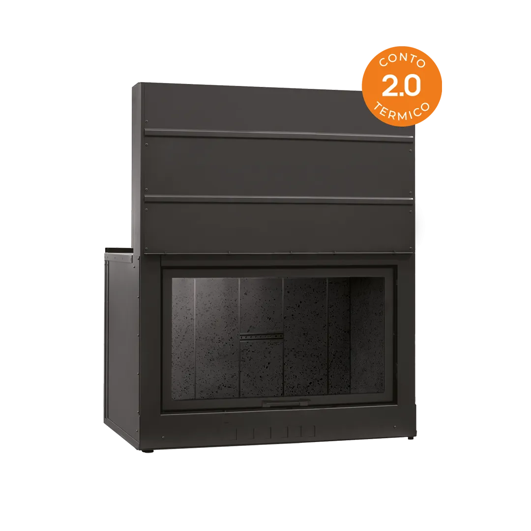 Camino monoblocco ClimaCalor DOMUS 100 F, 5 stelle