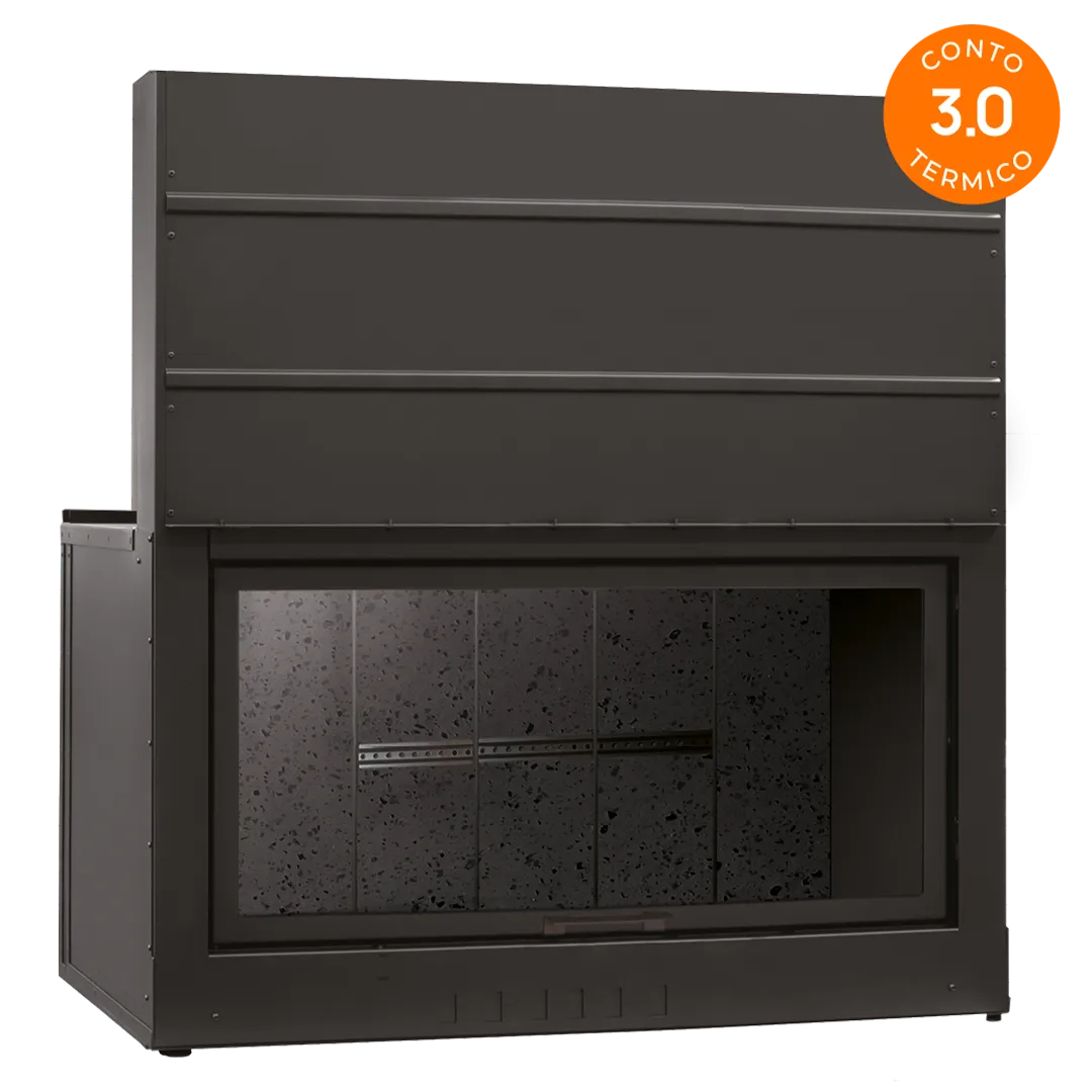 Camino monoblocco ClimaCalor DOMUS 120 F, 5 stelle