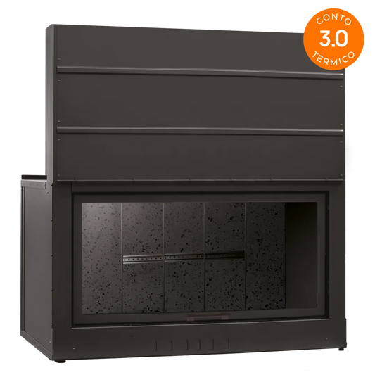 Camino monoblocco ClimaCalor DOMUS 120 F, 5 stelle