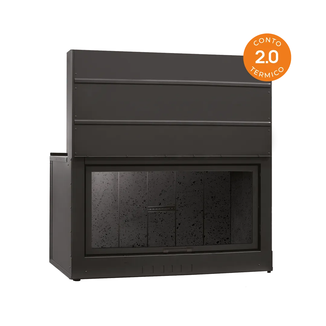 Camino monoblocco ClimaCalor DOMUS 120 F, 5 stelle