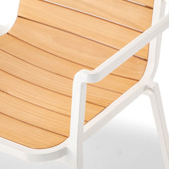 Poltroncina da giardino Grattoni NIDA in alluminio e legno