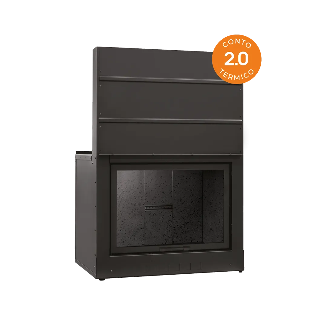 Camino monoblocco ClimaCalor DOMUS 80 F, 5 stelle