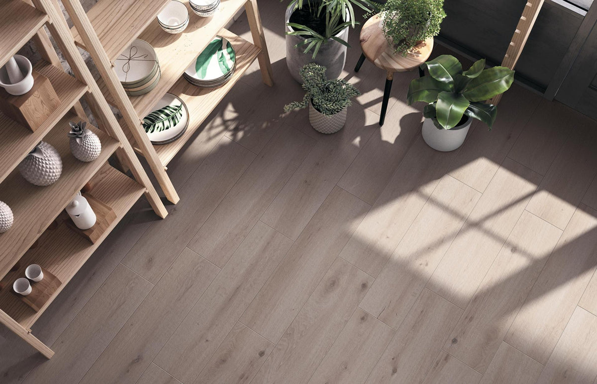 Pavimento in gres porcellanato Atlas Concorde BREATH GREY 22,5 X 90 cm rettificato