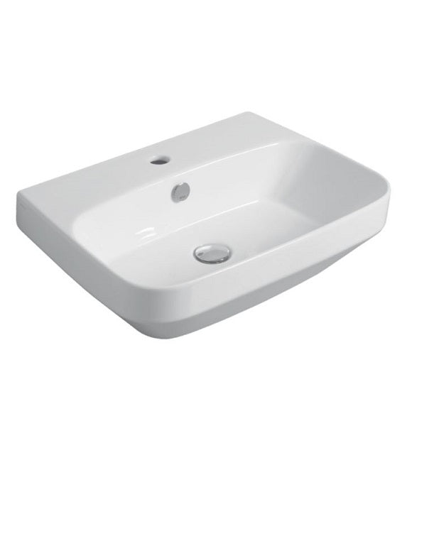 Lavabo da appoggio o sospeso monoforo Simas BADEN BADEN