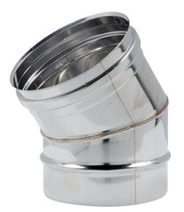 CURVA INOX 45° Acciaio 316 Lucido Multiclima