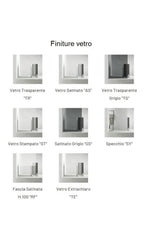 CEE Super porta saloon Samo profilo cromo - vetro temperato trasparente