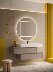 Mobile Bagno Arbi modello DECOR laccato Stone opaco L 135,6 x P 50 cm