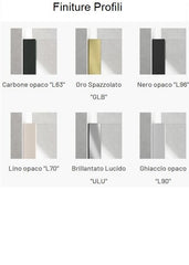 Parete fissa per abbinamenti Samo CEE SUPER profilo cromo - vetro temperato trasparente