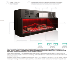 FIRPLAY camino elettrico Frontale Clima Calor