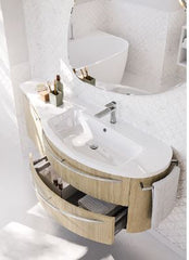 Mobile bagno Arbi modello HO.ME PLUS Melaminico Pelmo L 144,5 X P 20,8/50 cm