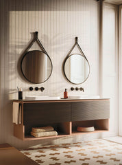 Mobile bagno Arbi modello HO.ME PLUS 45°  Melaminico Traccia e Flamingo L1 70 X P 50cm