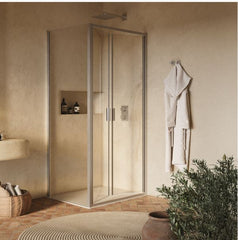 CEE Super porta saloon Samo profilo cromo - vetro temperato trasparente