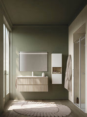 Mobile bagno Arbi modello HO.DME PLUS 45° Melaminico Alpago e Polar L 105 X P 45 cm