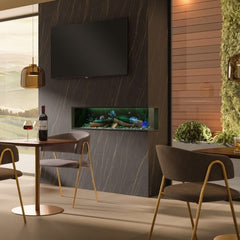 FIRPLAY camino elettrico Angolare Clima Calor