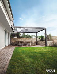 Pergola bioclimatica Gibus MOVIE con lame orientabili