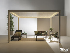 Pergola bioclimatica Gibus MOVIE con lame orientabili