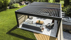 Pergola bioclimatica Gibus VARIA con lame orientabili