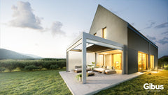 Pergola bioclimatica Gibus VELVET/VELVET PLUS con lame impacchettabili