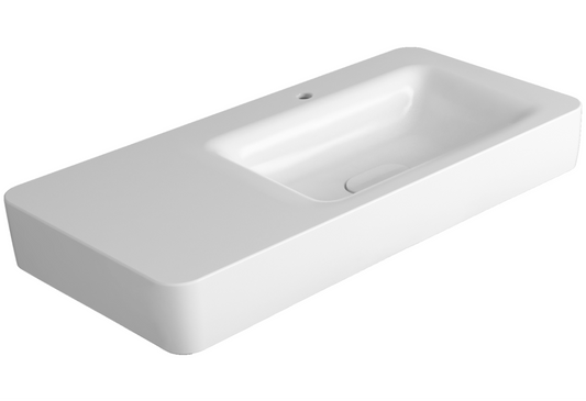 Lavabo sospeso o d'appoggio Simas Henges L 100 cm