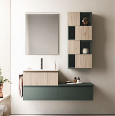 Mobile bagno Arbi modello HO.Me PLUS 45° melaminico nevegal e fauna