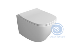 Sanitari Simas serie JUNIPER sospesi: vaso, sedile soft-close, bidet.