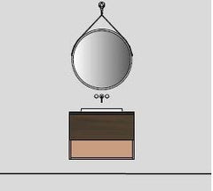 Mobile bagno Arbi modello HO.ME PLUS 45°  Melaminico Traccia e Flamingo L1 70 X P 50cm