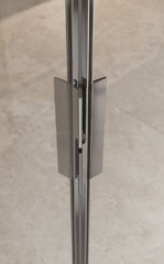 Porta saloon Samo CEE SUPER  profilo cromo - vetro trasparente