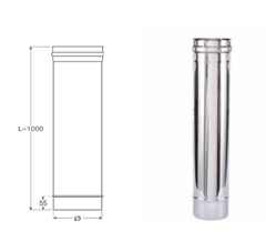 TUBO INOX Acciaio 304 Lucido da mt 1  Multiclima