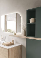 Mobile bagno Arbi modello HO.ME PLUS maniglia J colore Nevegal e Fauna L 215 X  P 50 cm